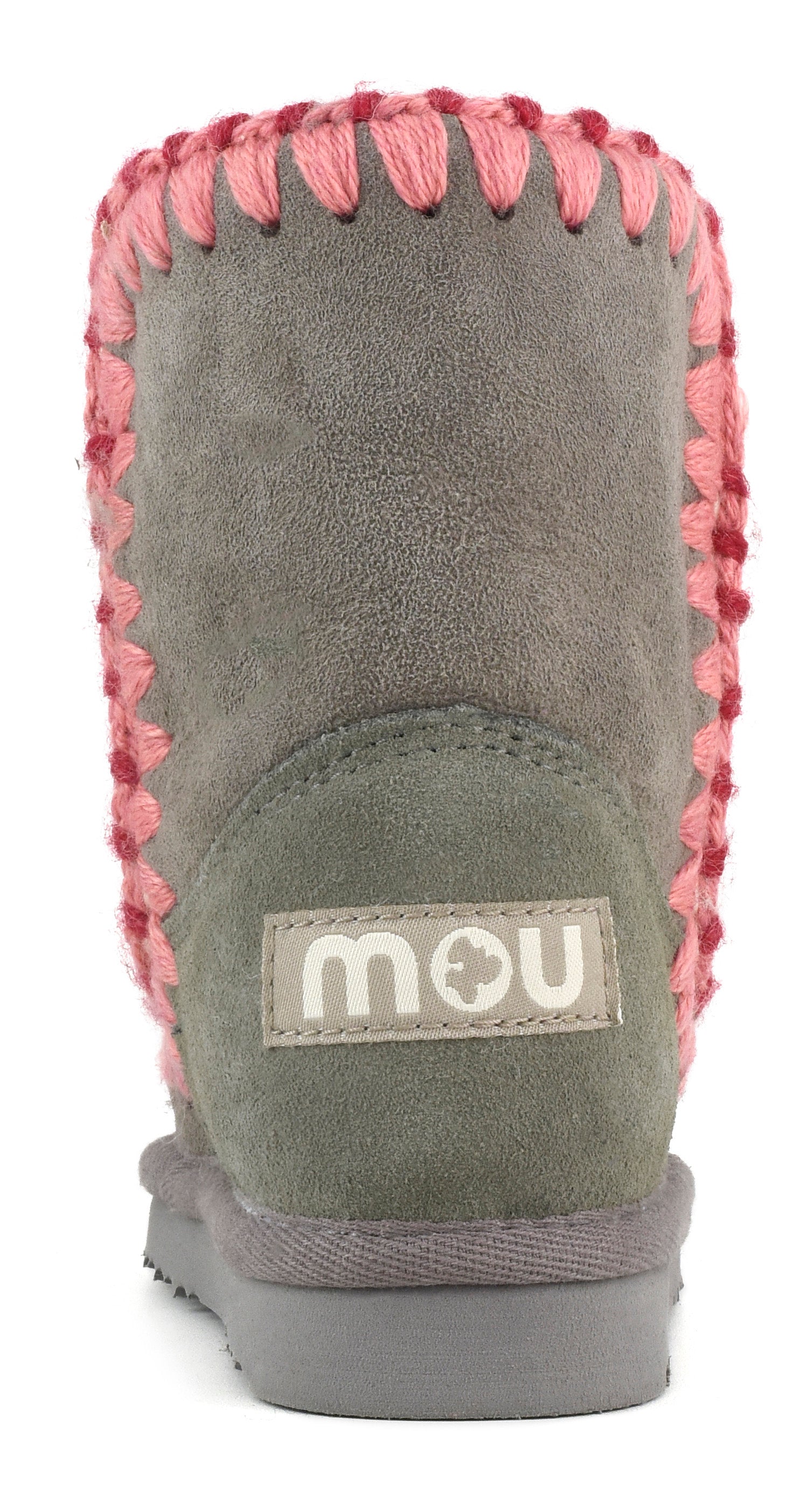 MOU Stivaletto Bambino Unisex Eskimo Kid Overstiching New Grey