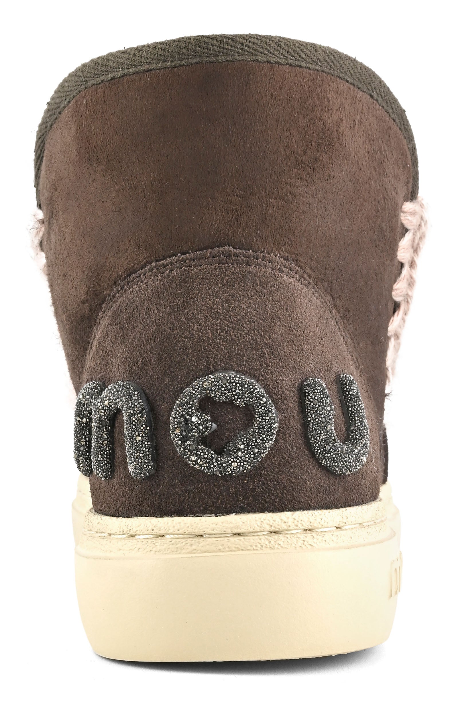 MOU Sneakers Donna Eskimo Bold Glitter Logo Mocha