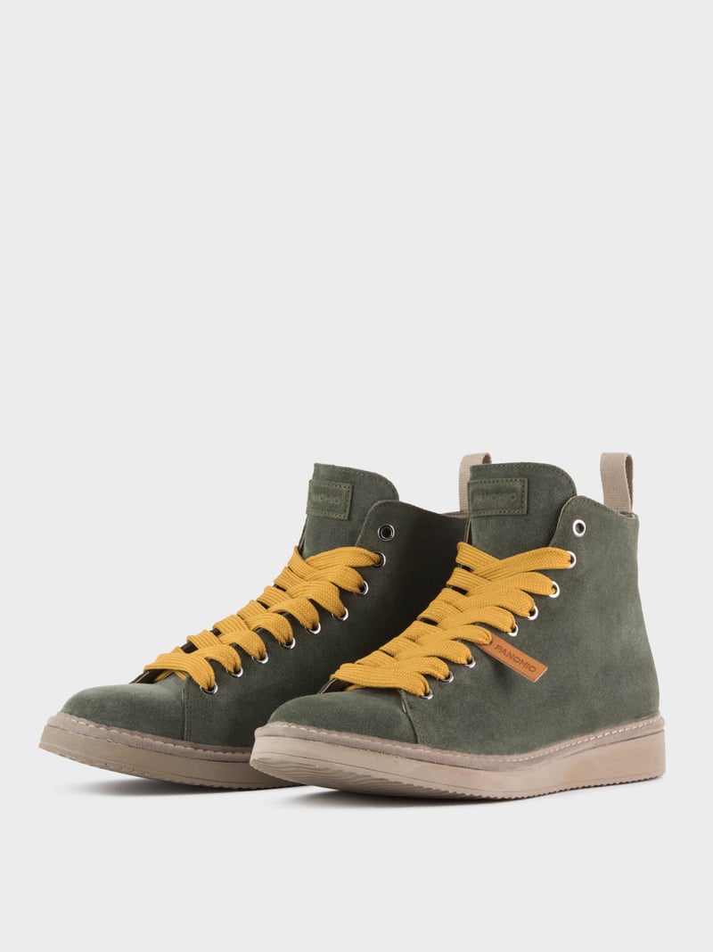 P01 Men's Ankle Boot Military Green/Yellow