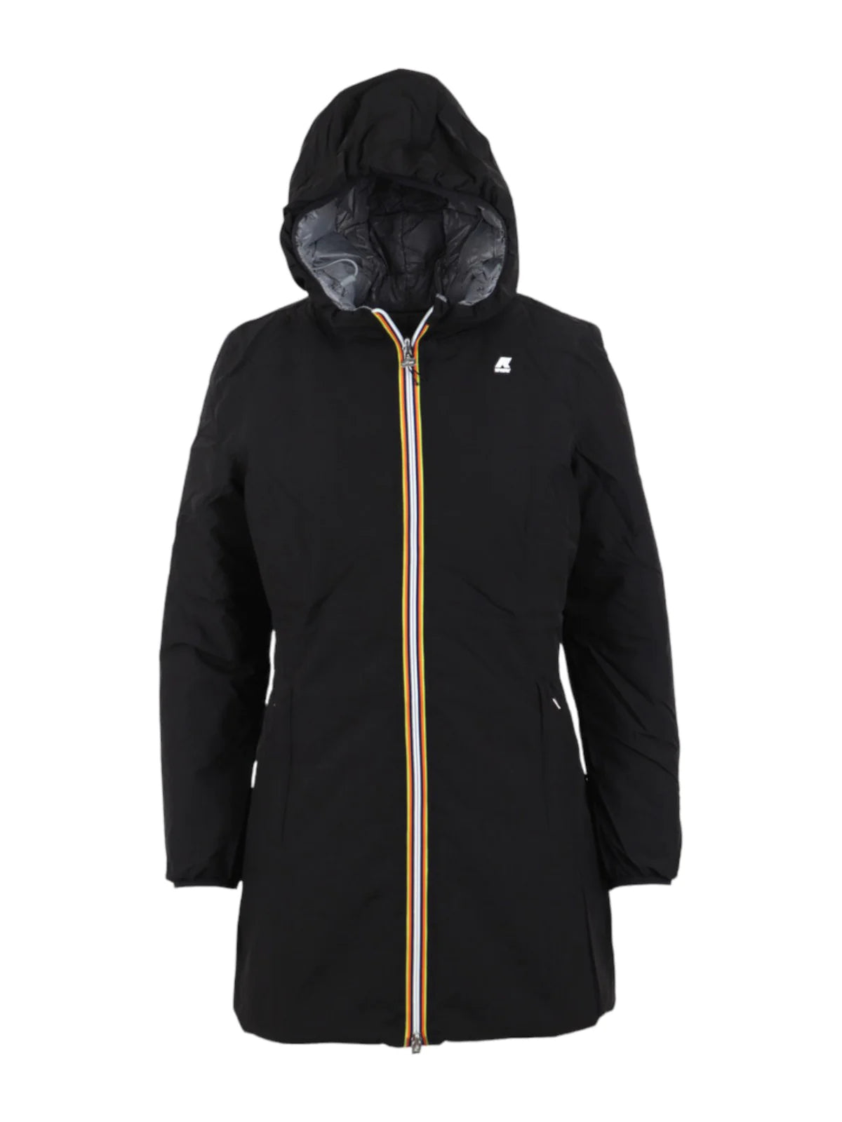 K-WAY Denise Thermo Reversible Women's Jacket K51312W Black P-Grey Md