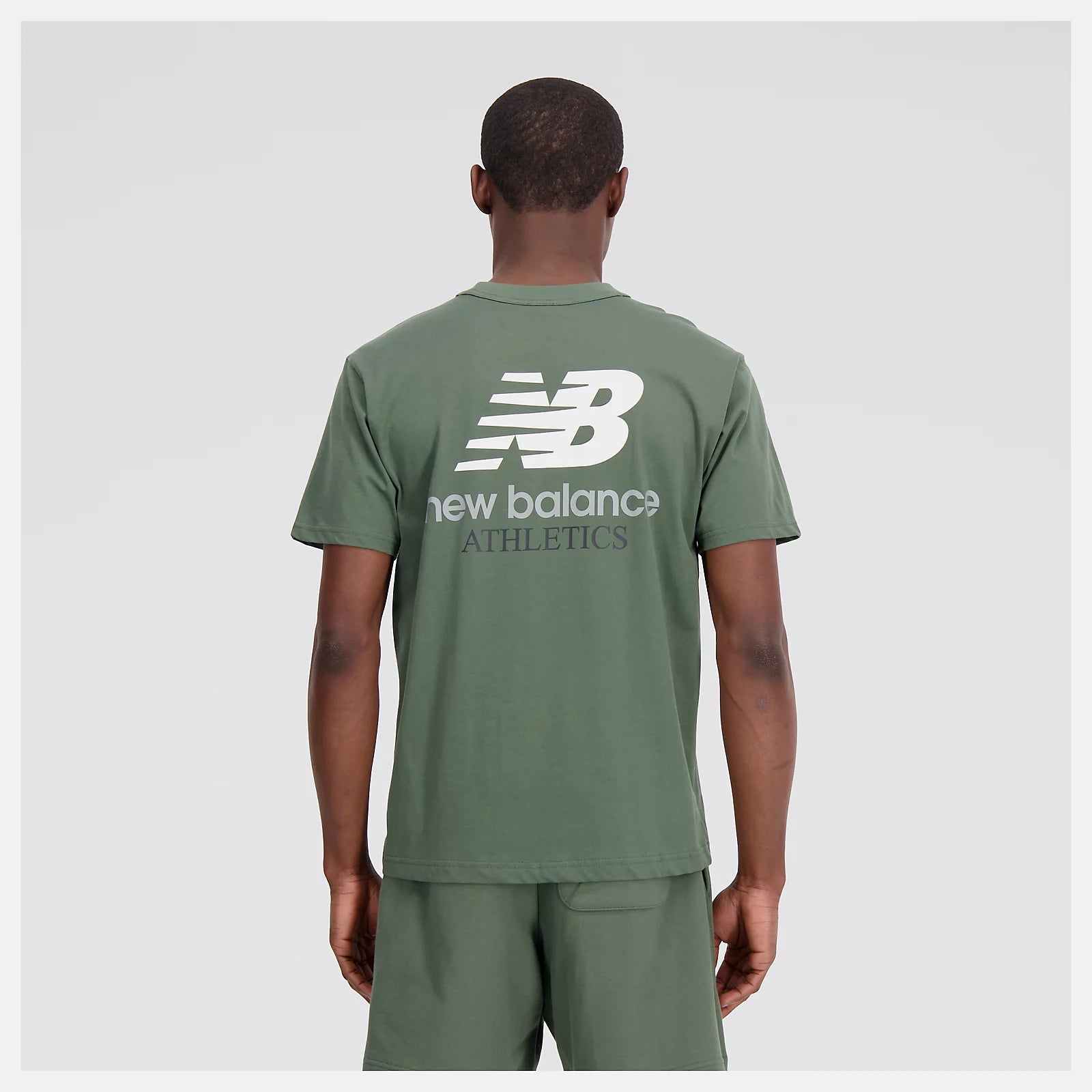 NEW BALANCE T-shirt Uomo Athletics Remastered MT31504 Deep Olive Green
