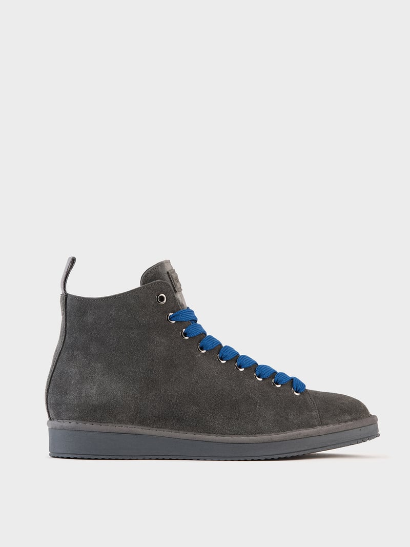 Men's Ankle Boot P01 Anthracite/Electric Blue