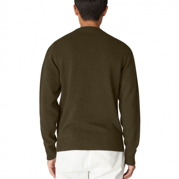 K-WAY Men's Sebastien Lambswool Pullover K2112PW Brown Dk