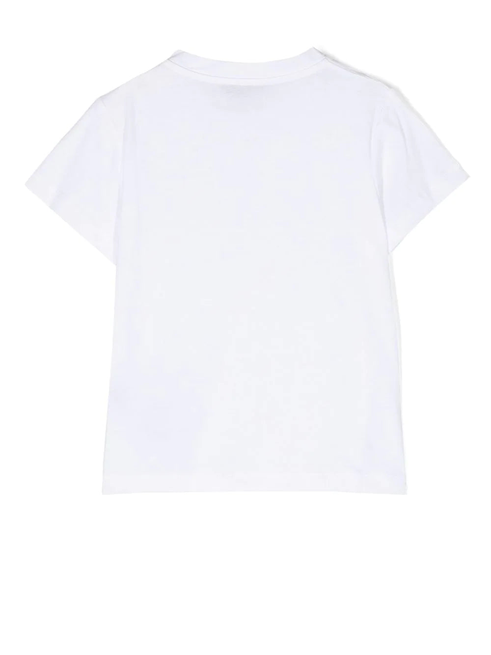 Balmain Kids T-shirt bianca con placca logo