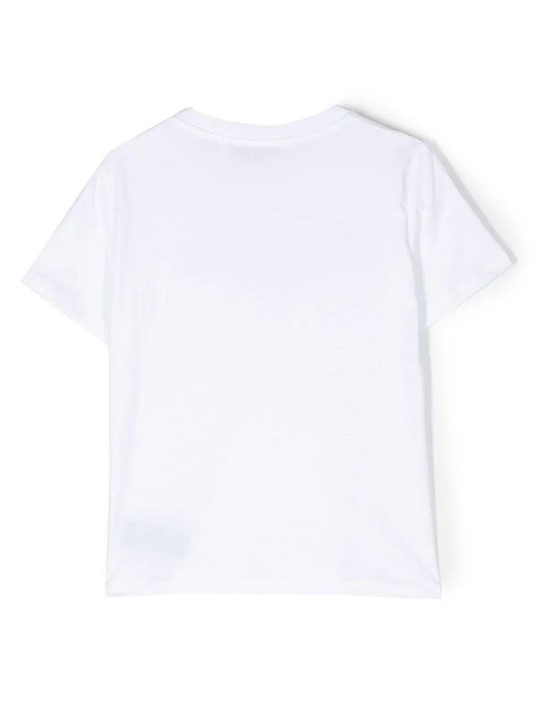 Balmain Kids T-shirt bianca con stampa