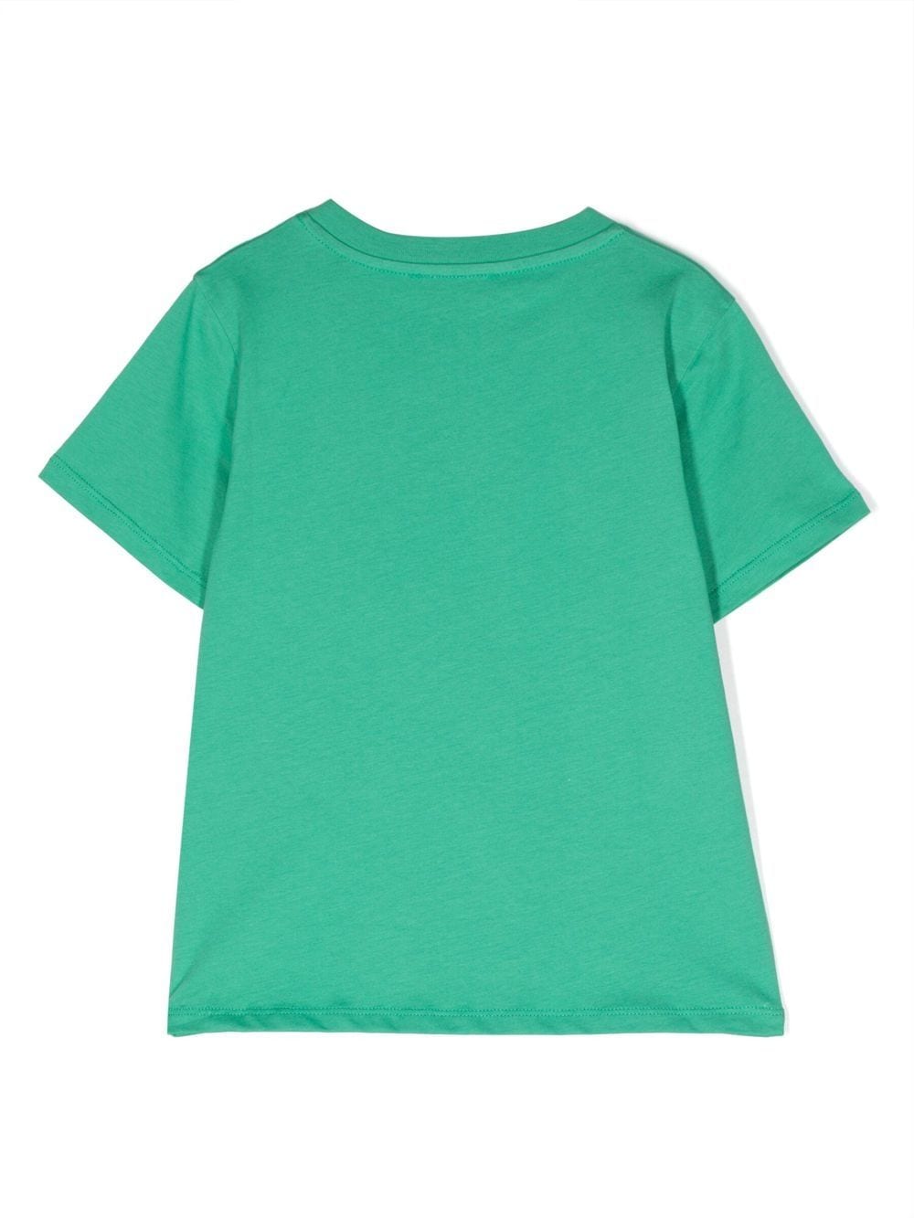 Balmain Kids T-shirt verde con logo in rilievo