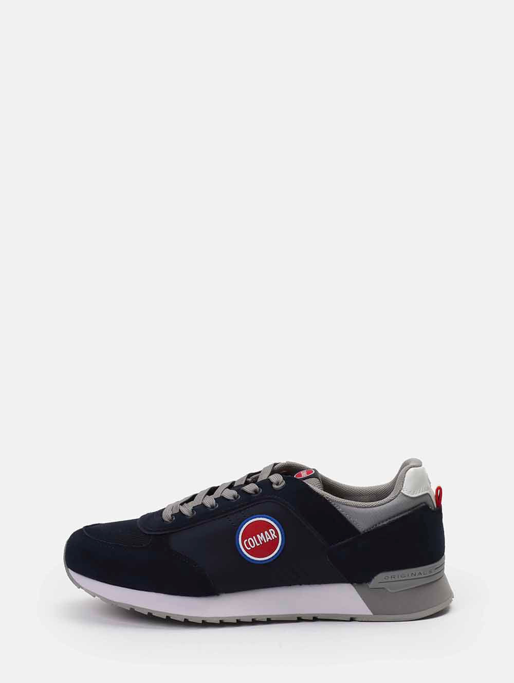 Navy Blue Sneakers - Grey