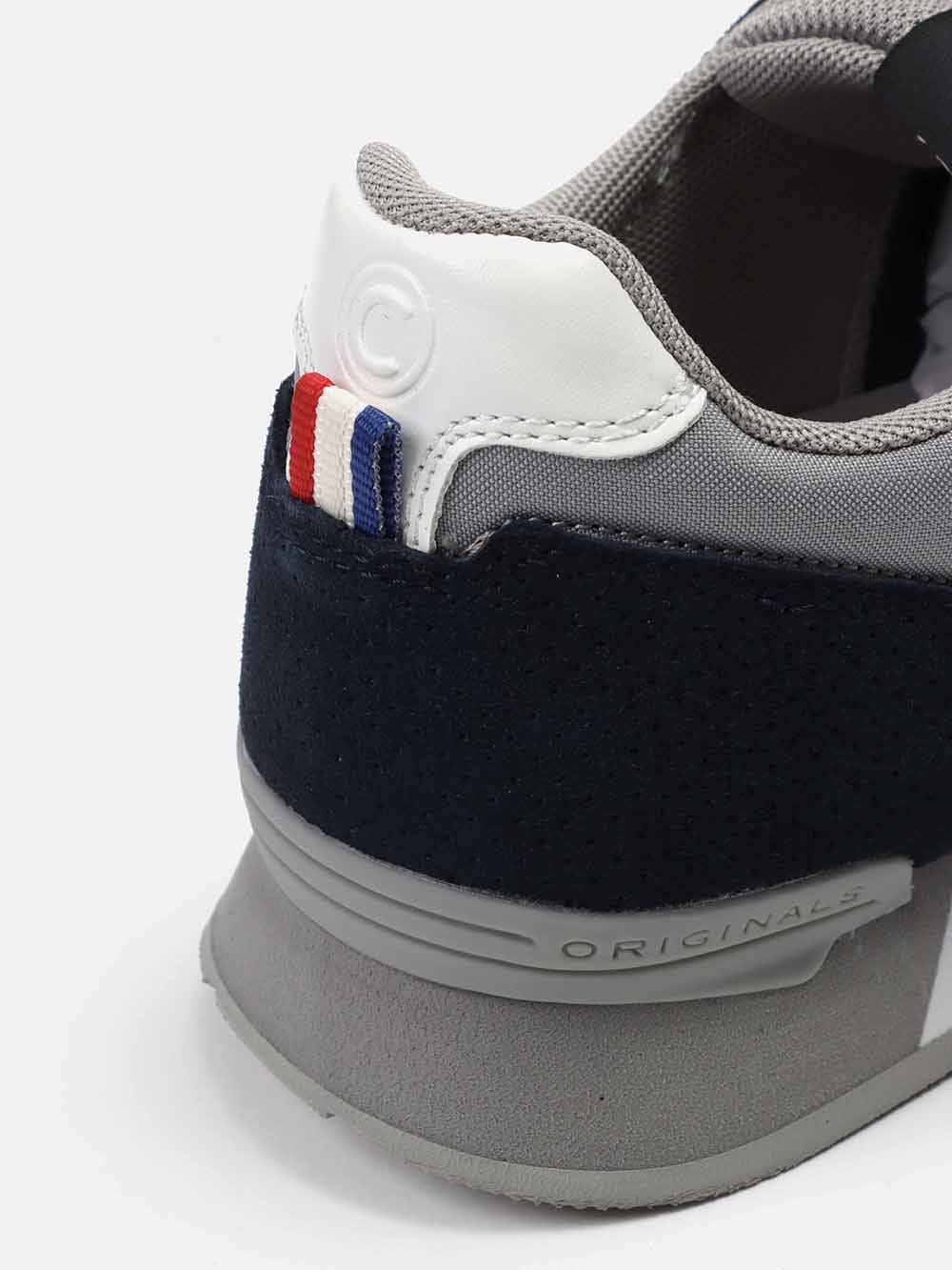 Navy Blue Sneakers - Grey