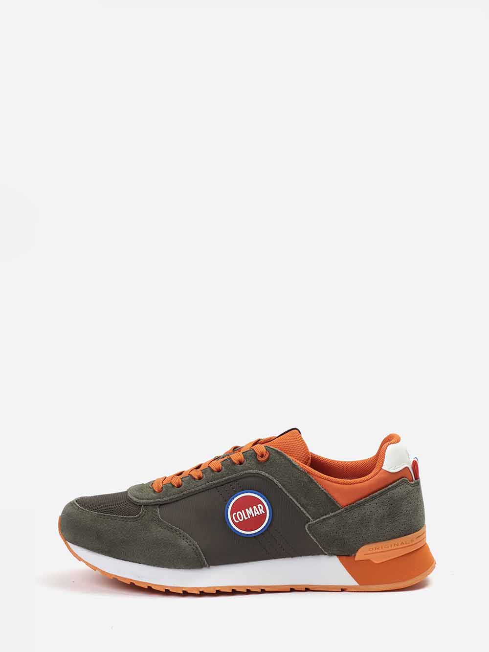 Military Green - Orange Sneakers
