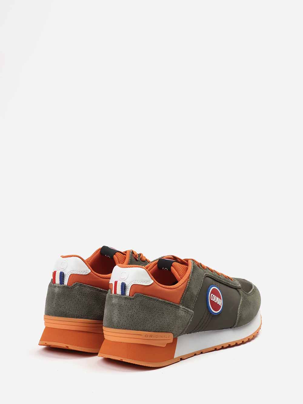 Sneakers Verde Militare - Arancione