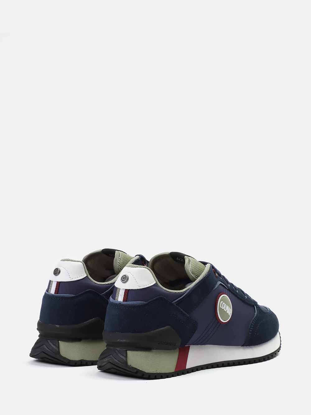 Navy Blue - Green - Burgundy Sneakers