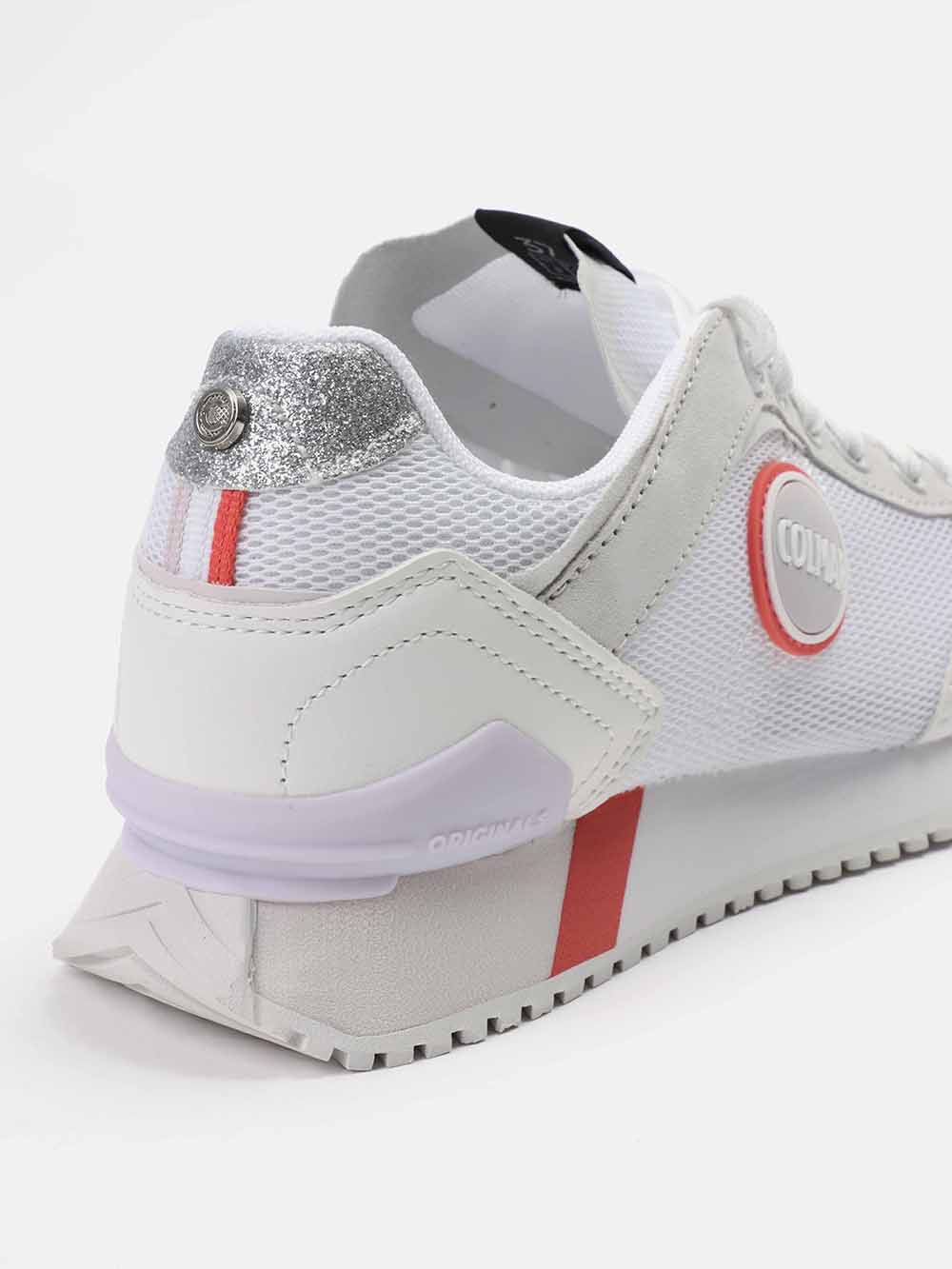 Sneakers Bianco - Corallo