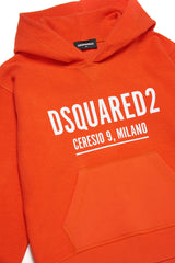 DSQUARED FELPA CAPPUCCIO Unisex Bambino DQ1411-D005U Flame Orange