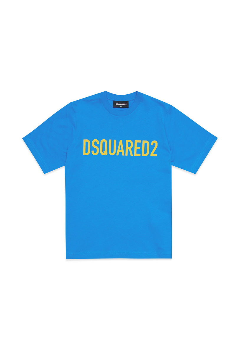 DSQUARED T-shirt Unisex Bambino DQ1770-D0A4C CYAN BLUE