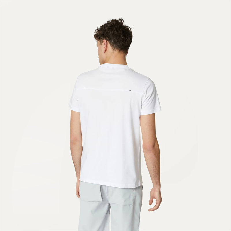 K-Way T-shirt bianca da uomo Rosin