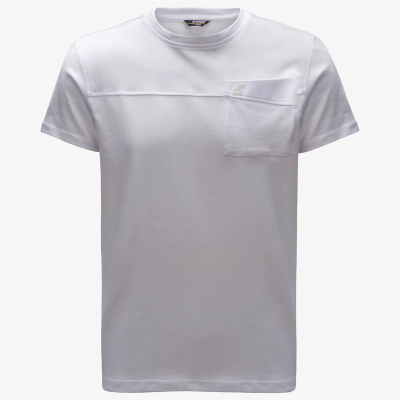 K-Way T-shirt bianca da uomo Rosin