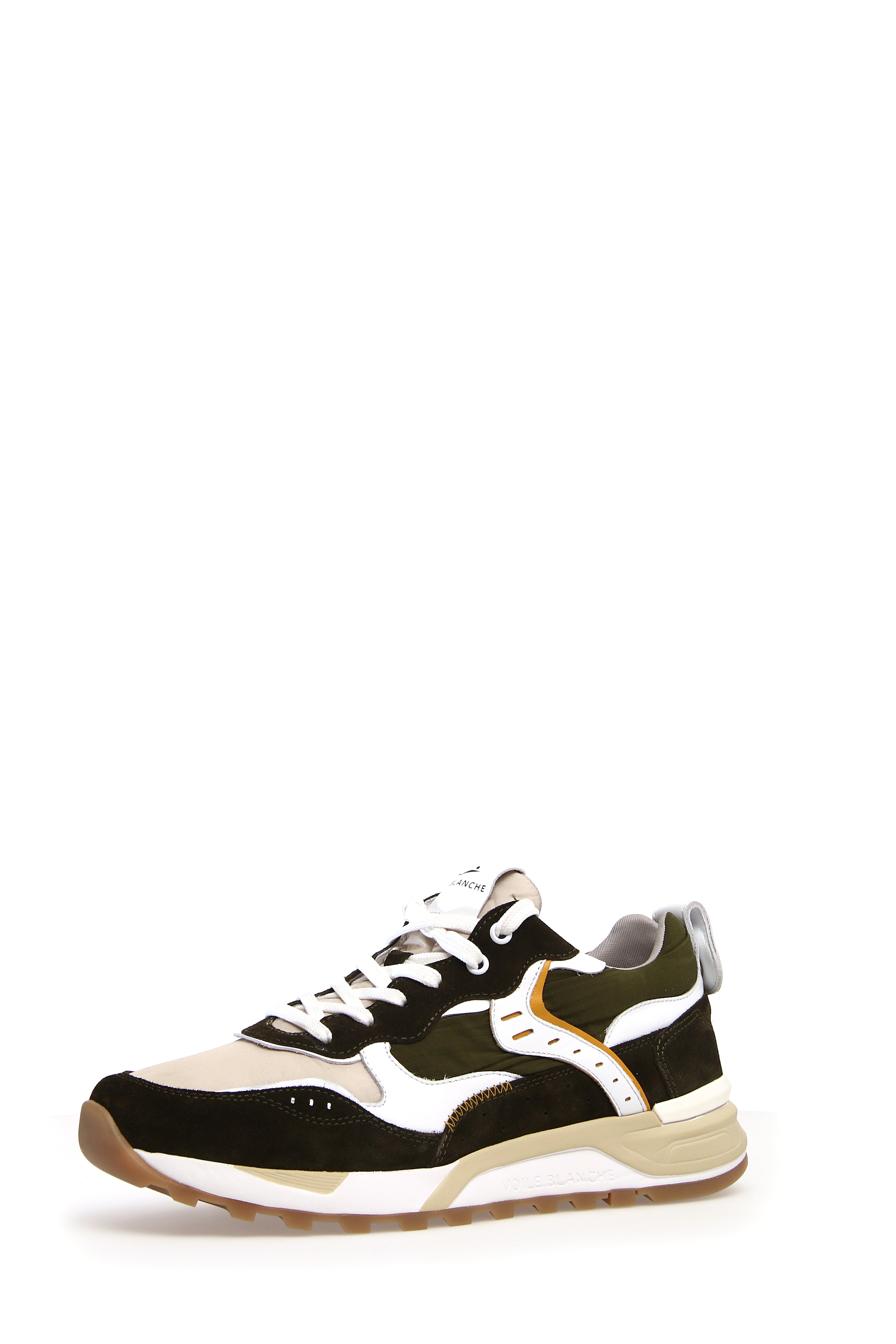 VOILE BLANCHE Sneakers Uomo 2017617 Army-Beige-White