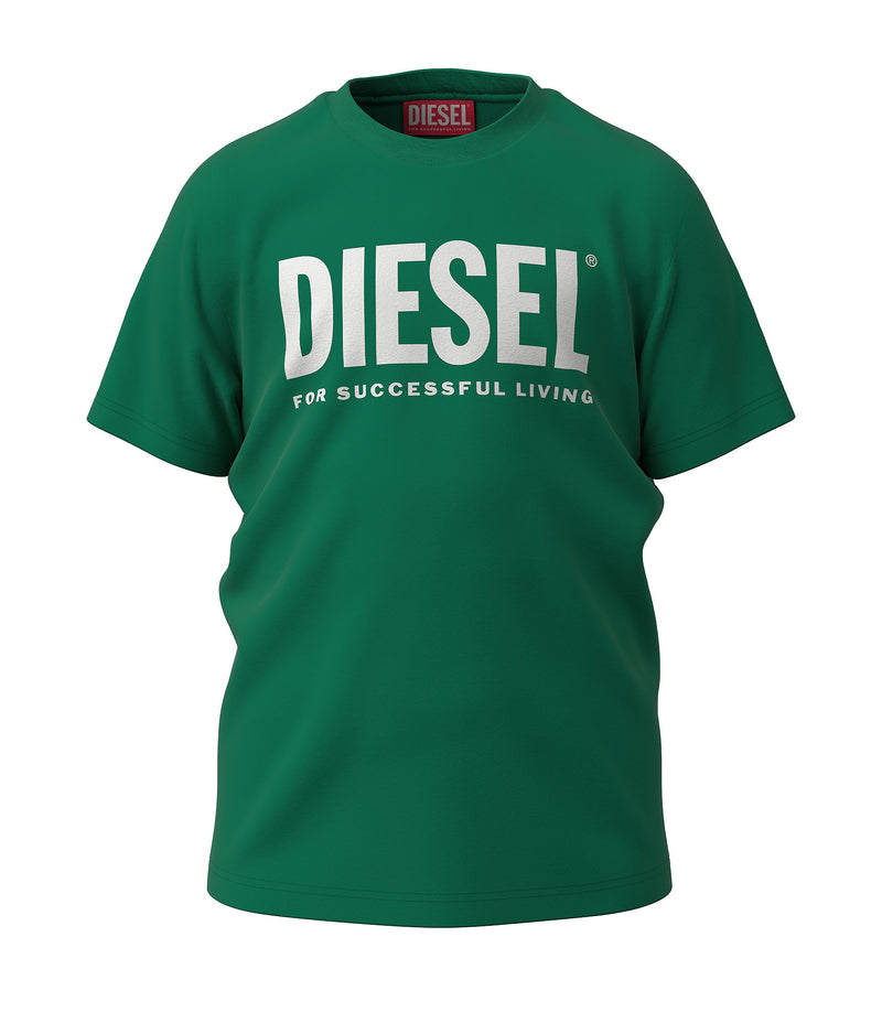 Diesel T-shirt Unisex Bambino J01541 00YI9 BOTTLE GREEN