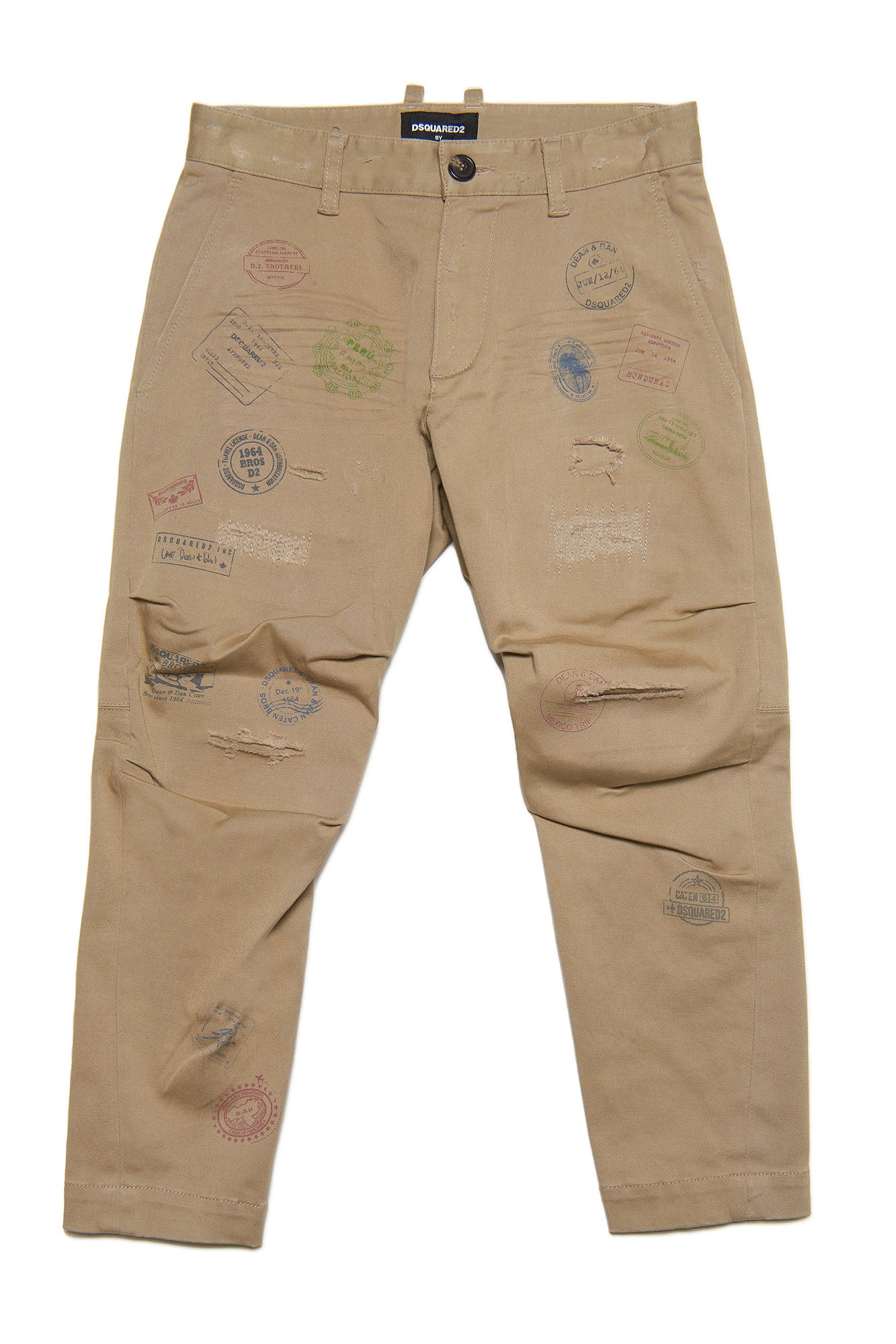 Dsquared2 Unisex Child Pants DQ1923 D0A4S Candied Ginger