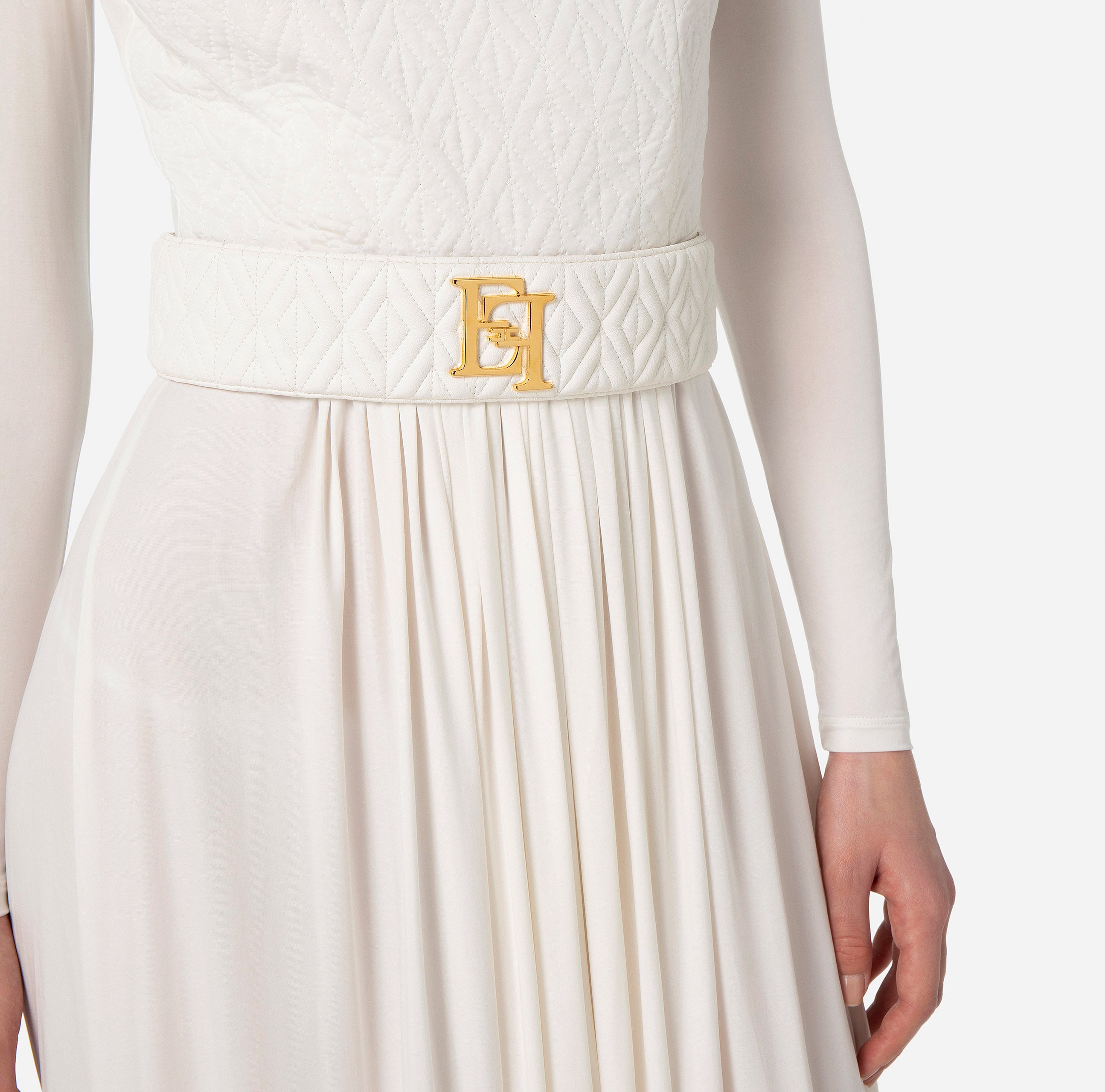 Elisabetta Franchi Women's Dress AB39336E2 Ivory
