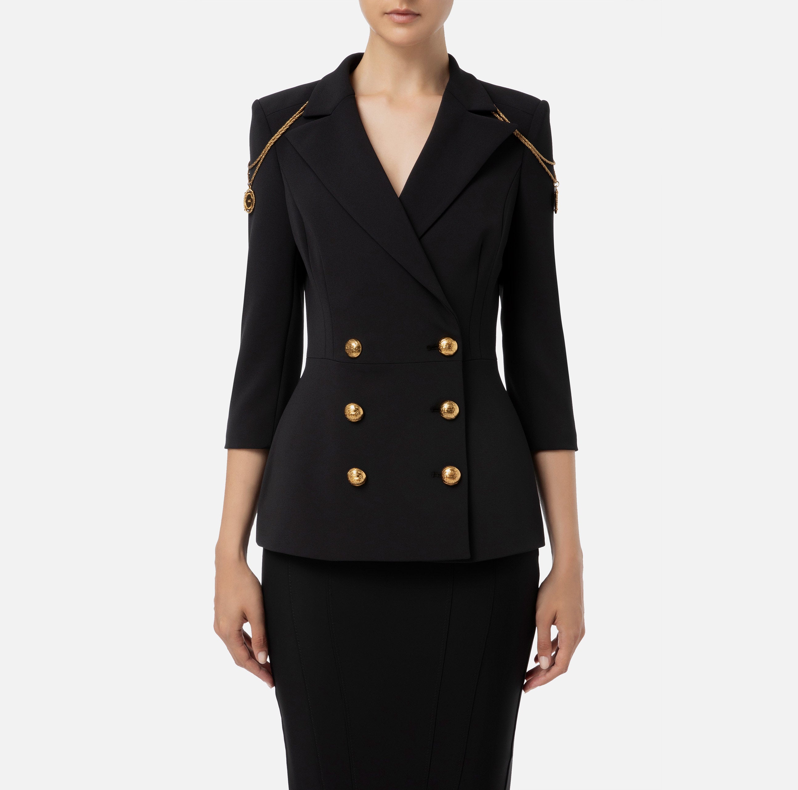 Elisabetta Franchi Women's Jacket GI09537E2 Black
