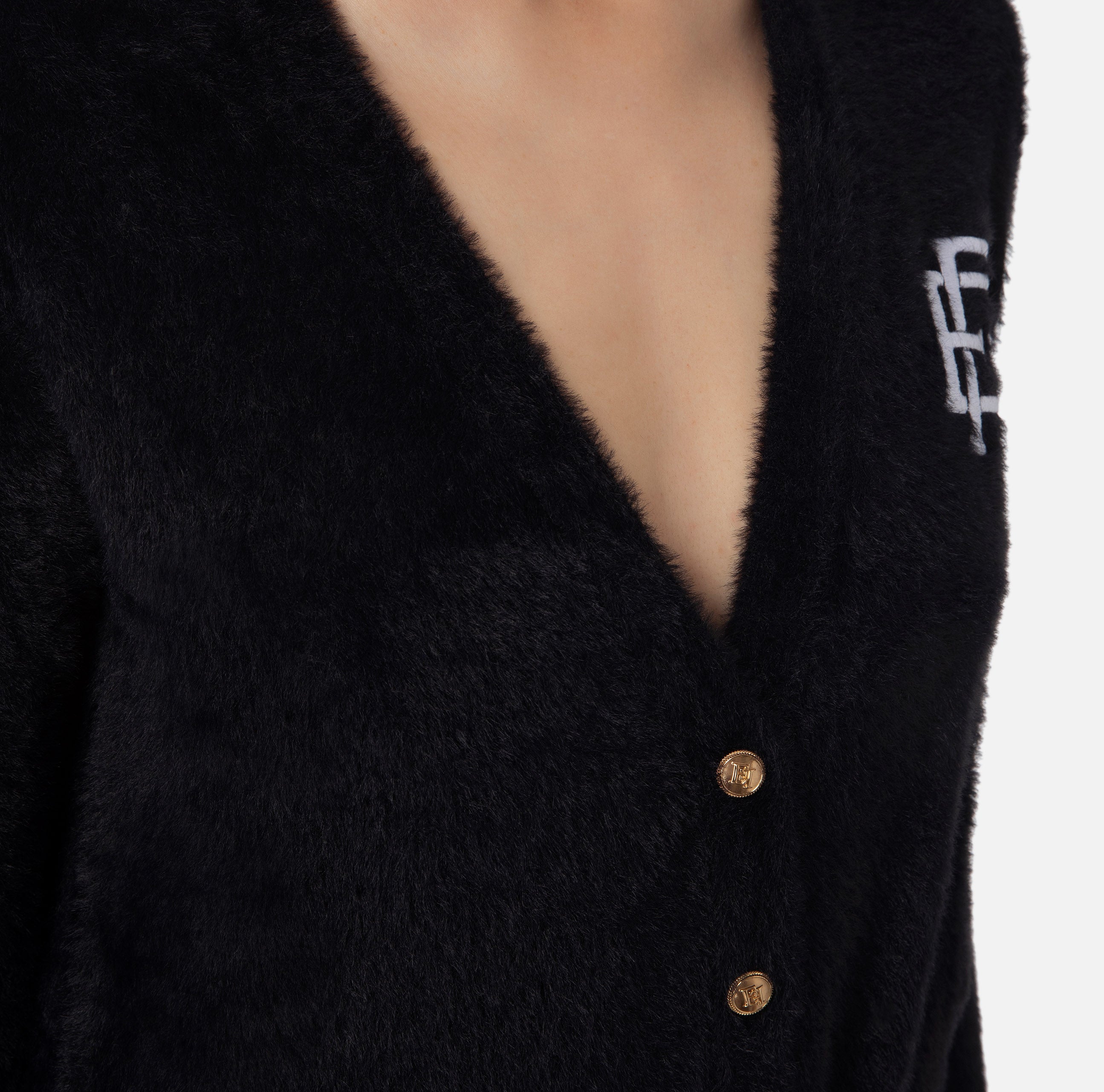 Elisabetta Franchi Women's Sweater MK32M37E2 BLACK BURRO