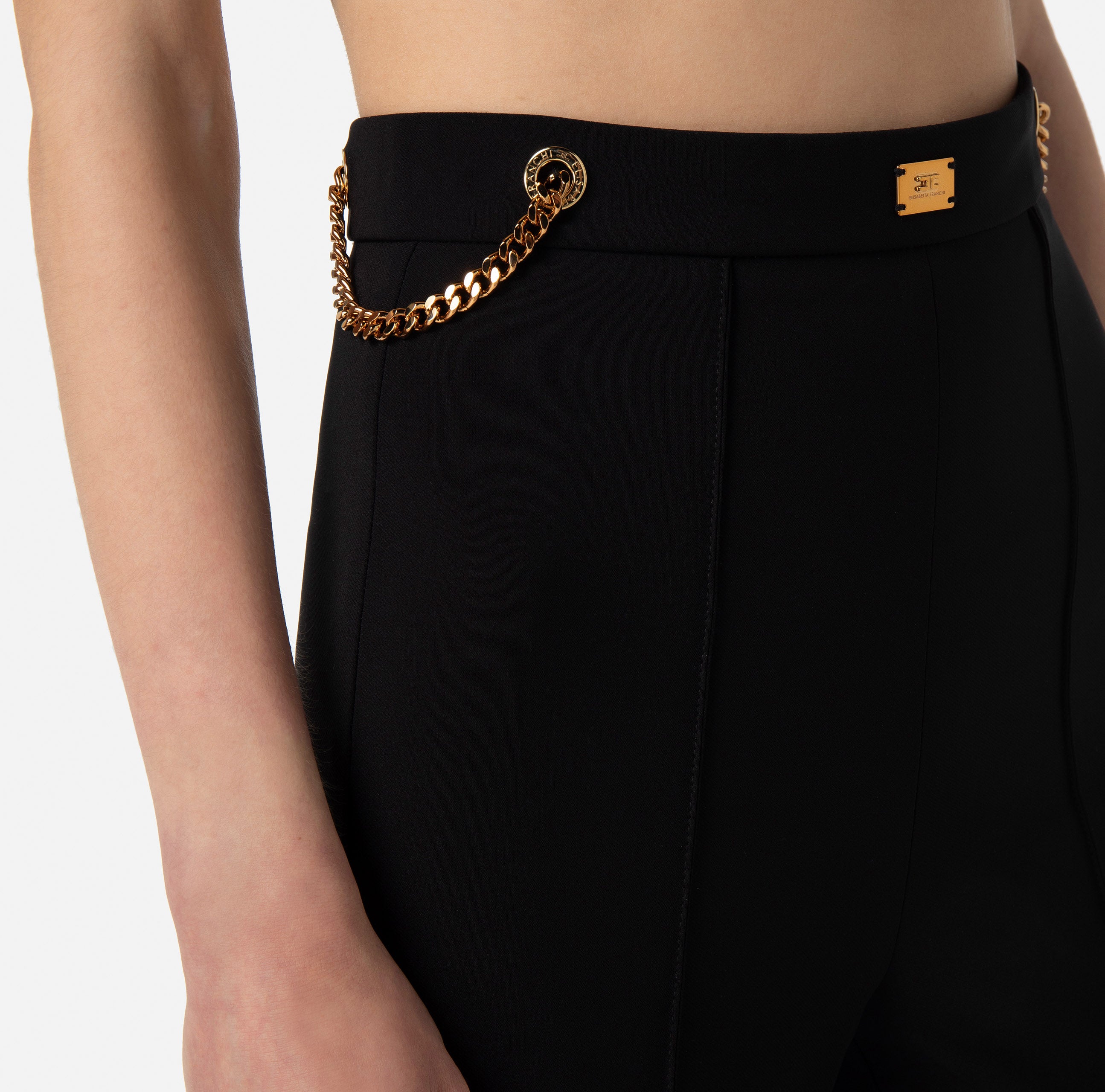 Elisabetta Franchi Women's Trousers PA02036E2 Black