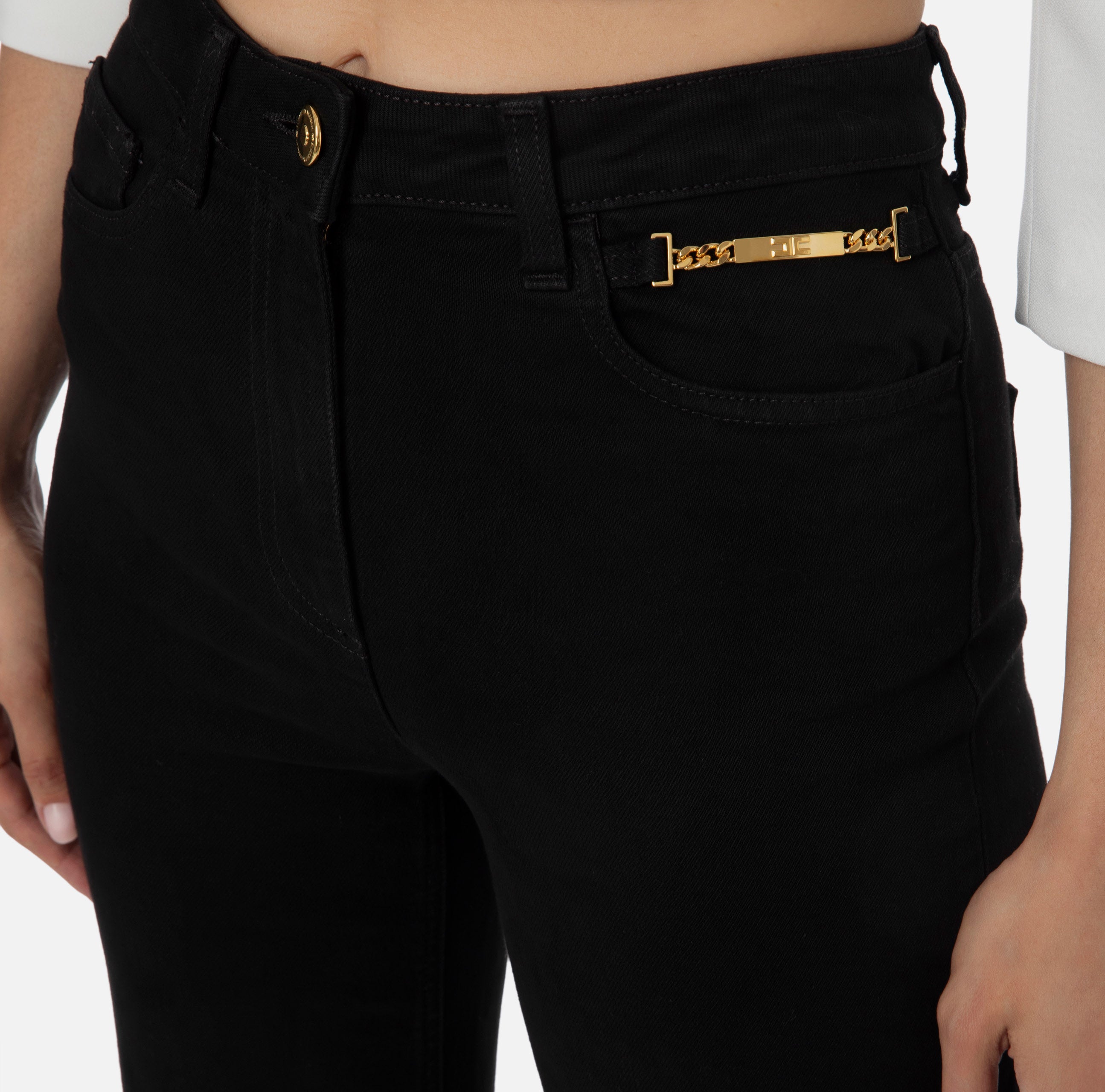 Elisabetta Franchi Women's Jeans PJ23I36E2 Black