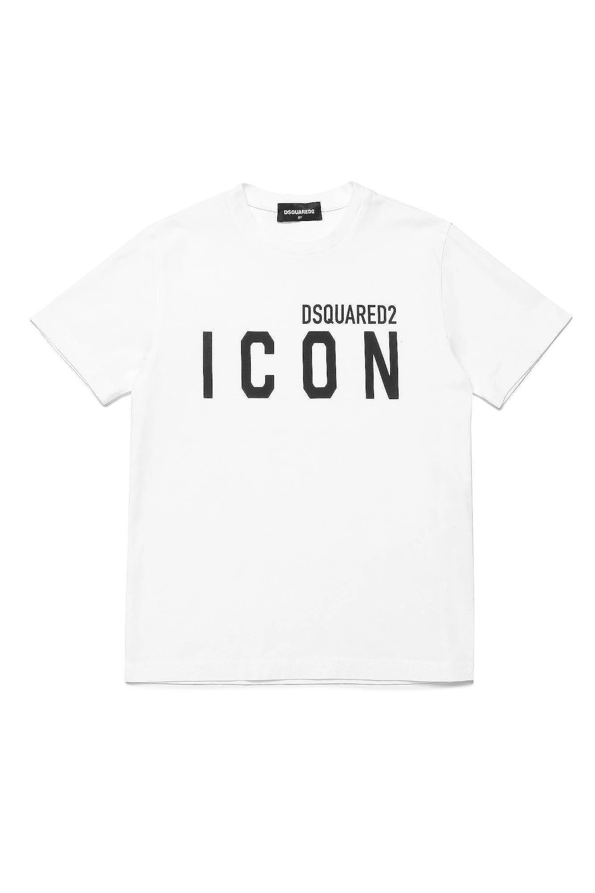 DSQUARED2-T-Shirt Unisex Bambino Icon-Bianco