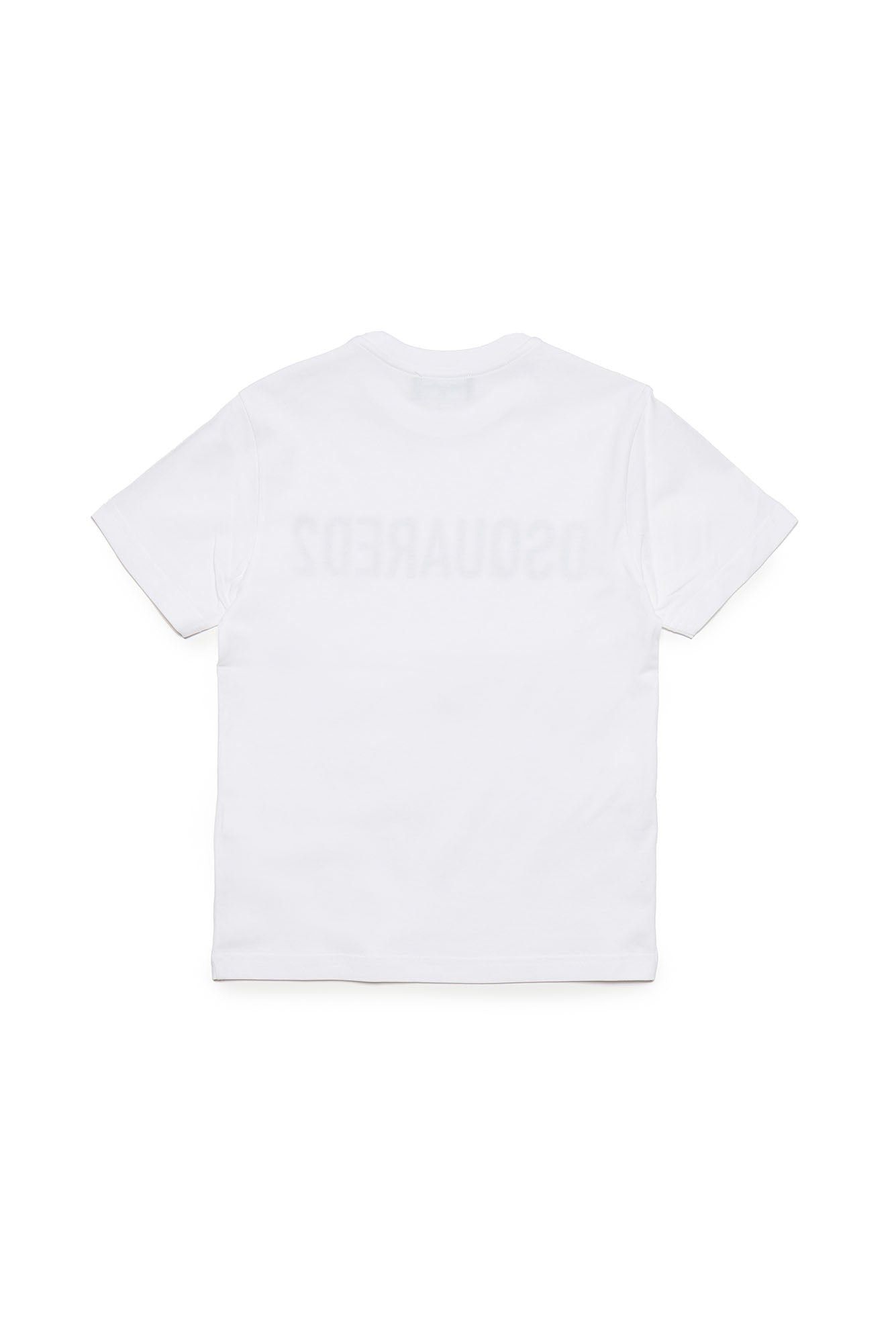 DSQUARED2-T-Shirt Unisex Bambino Relax Eco Logo-Bianco