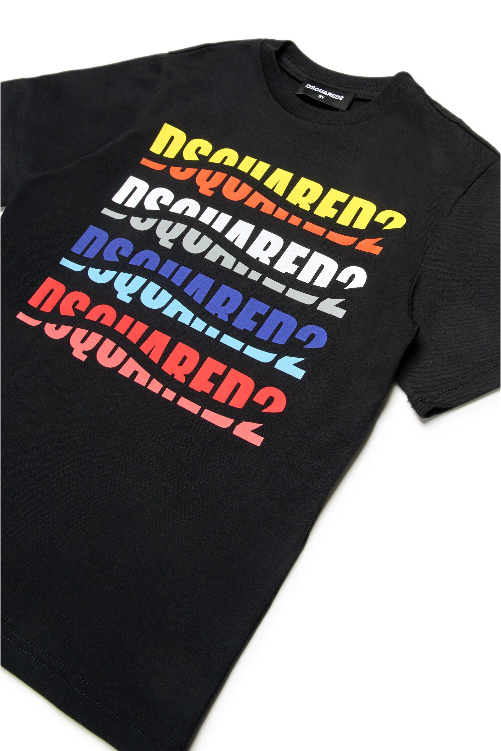 DSQUARED2-T-Shirt Unisex Bambino Relax Logo-Nero