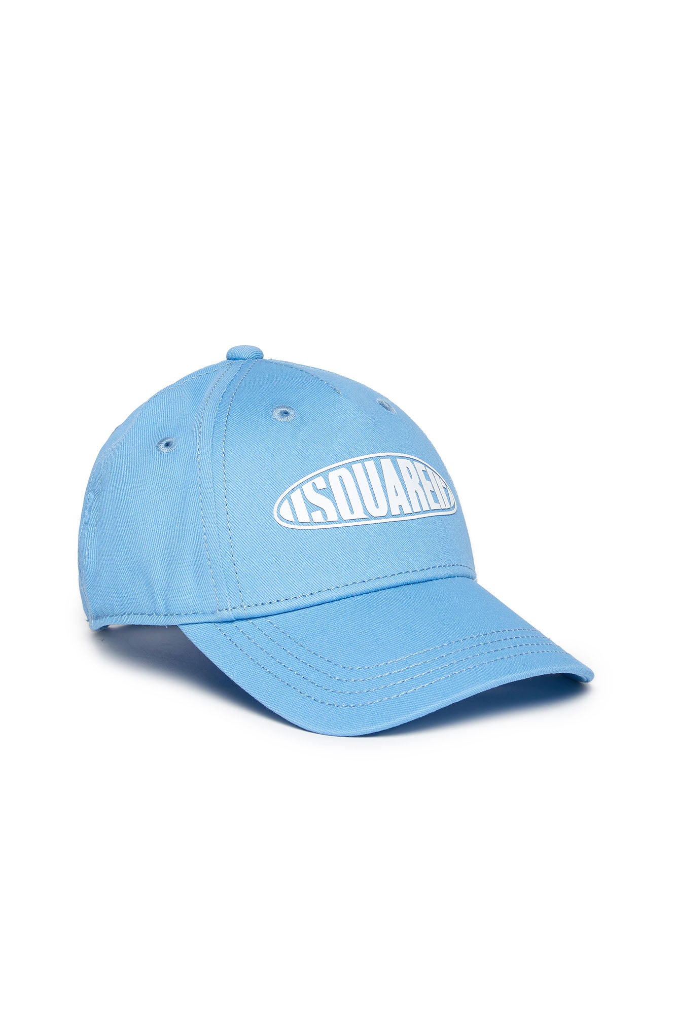 DSQUARED2-Cappello Unisex Bambino Patch Logo-Azzurro