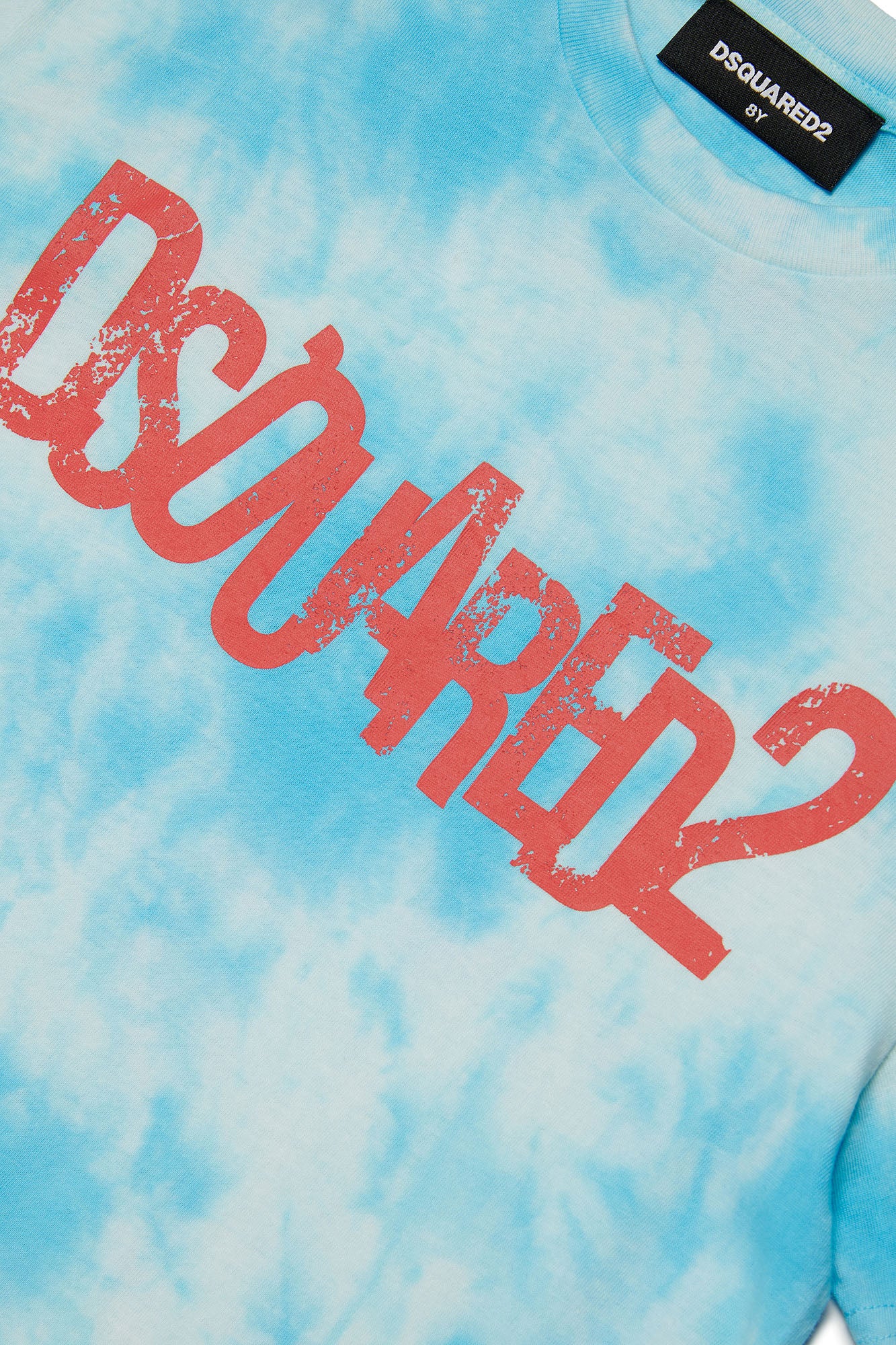 DSQUARED2-T-Shirt Unisex Bambino Relax-Azzurro