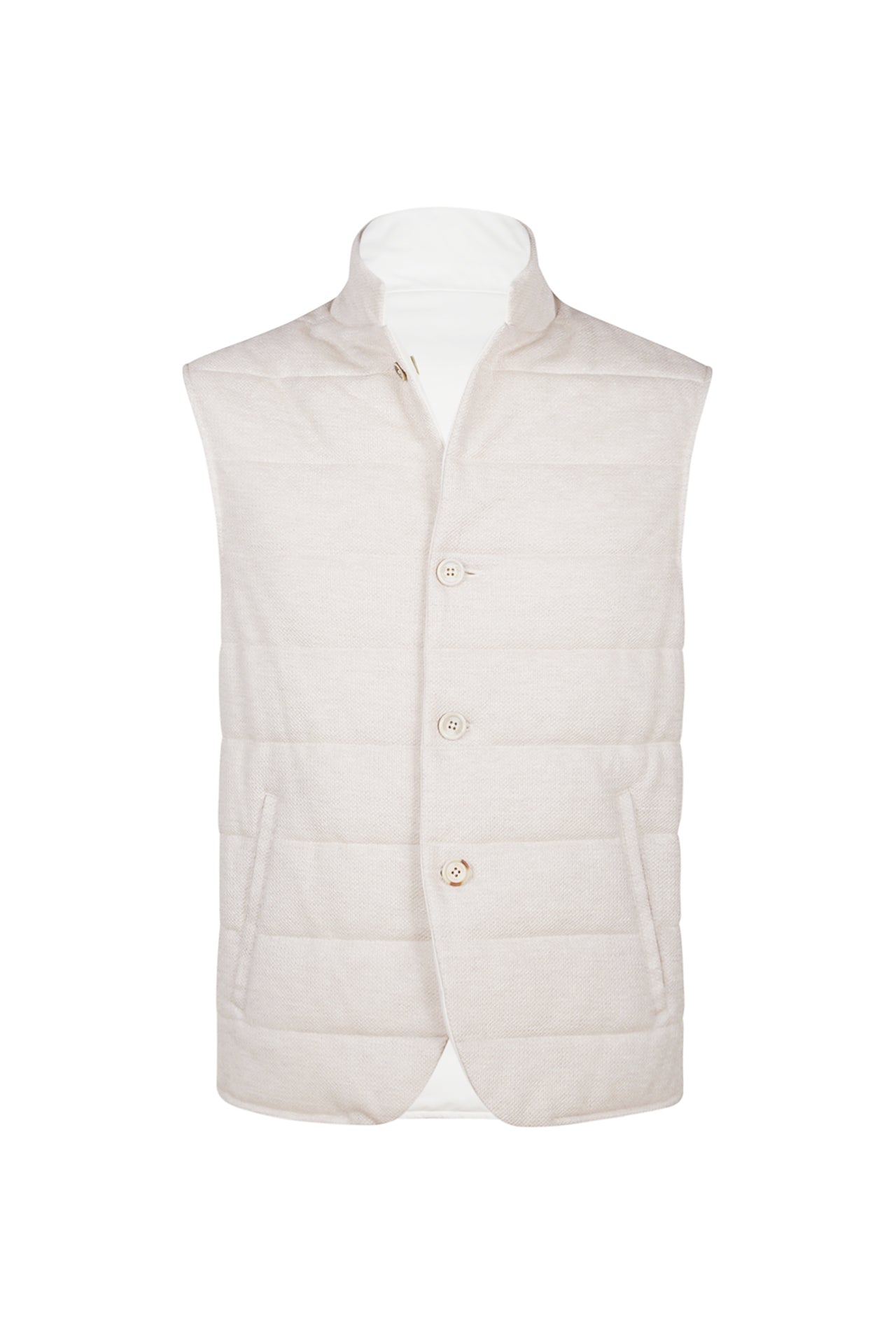 Eleventy Gilet Uomo Reversible-Sabbia