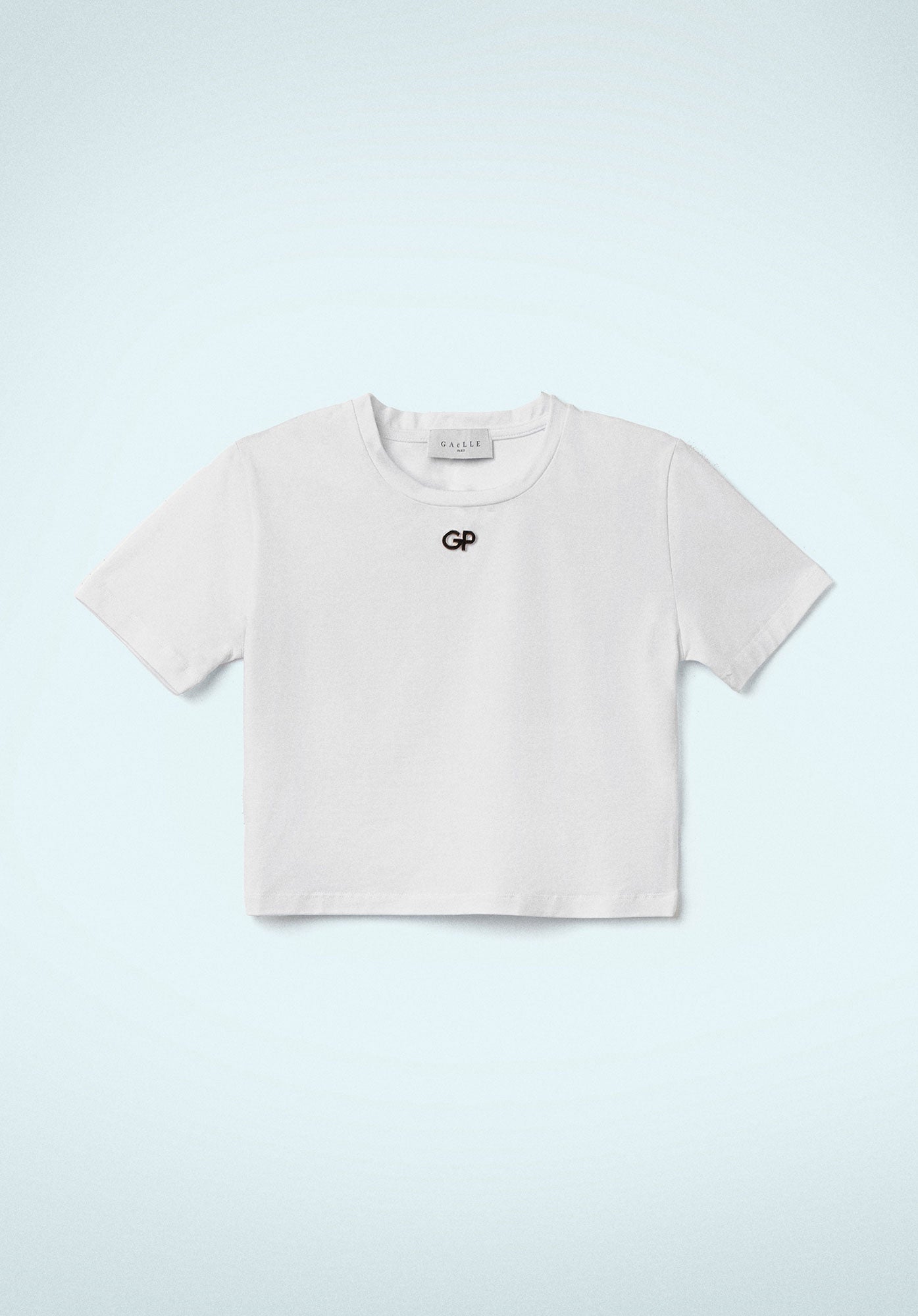 Gaelle ParisT-shirt Crop Logo-Bianco