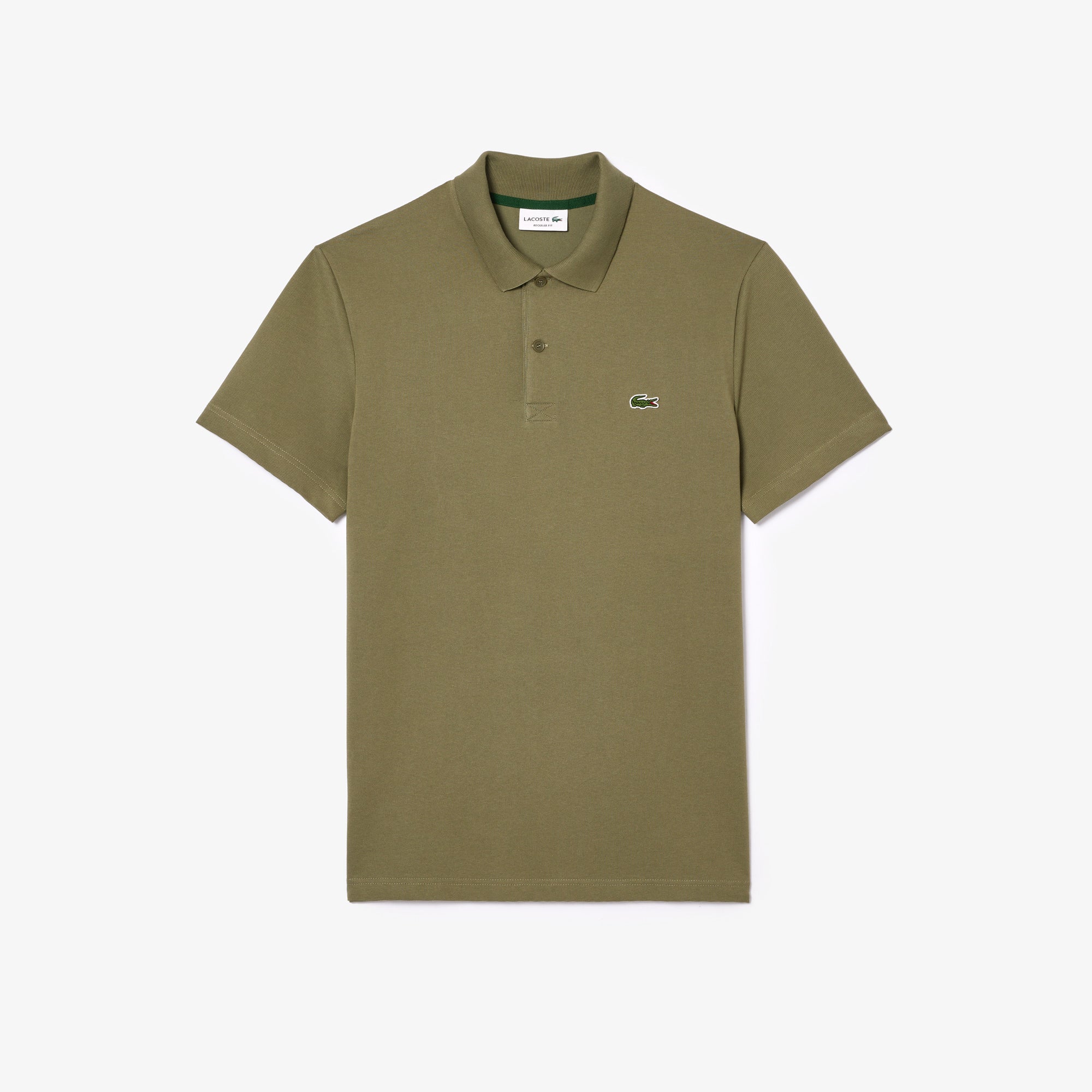 LACOSTE Men's Khaki Green Polo Shirt