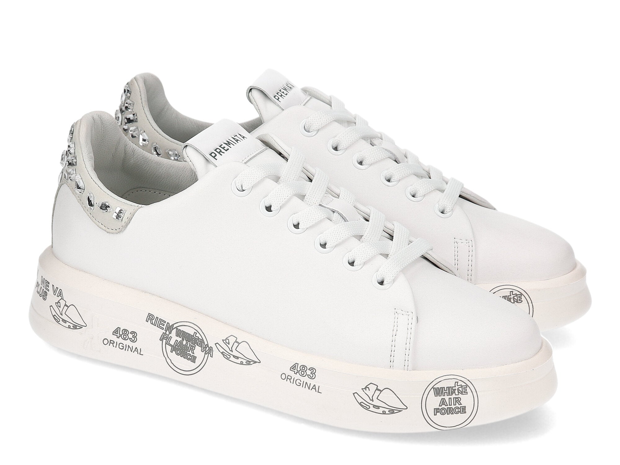 Premiata Sneakers Donna Belle 6712-Bianco