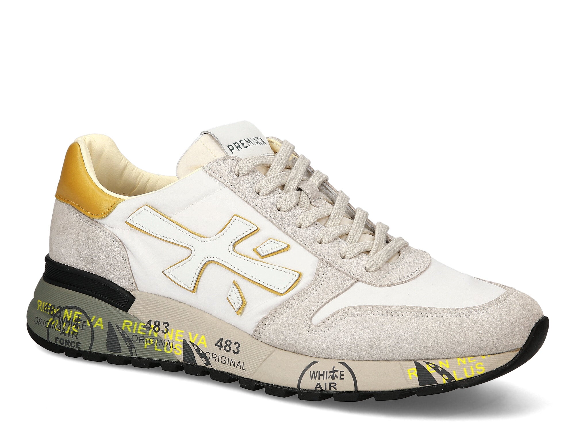 Premiata Sneakers Uomo Mick 6613-Bianco Grigio