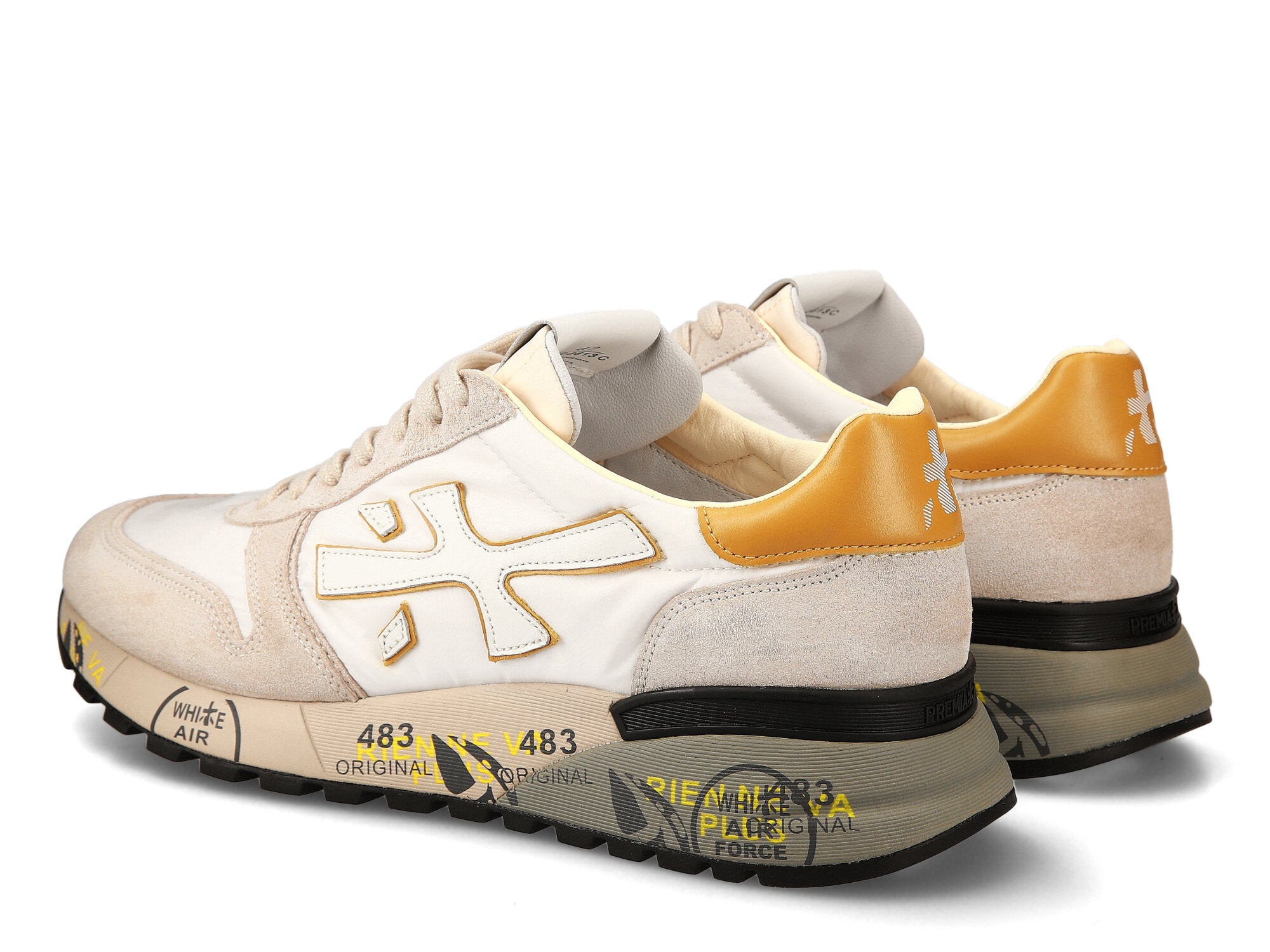 Premiata Sneakers Uomo Mick 6613-Bianco Grigio