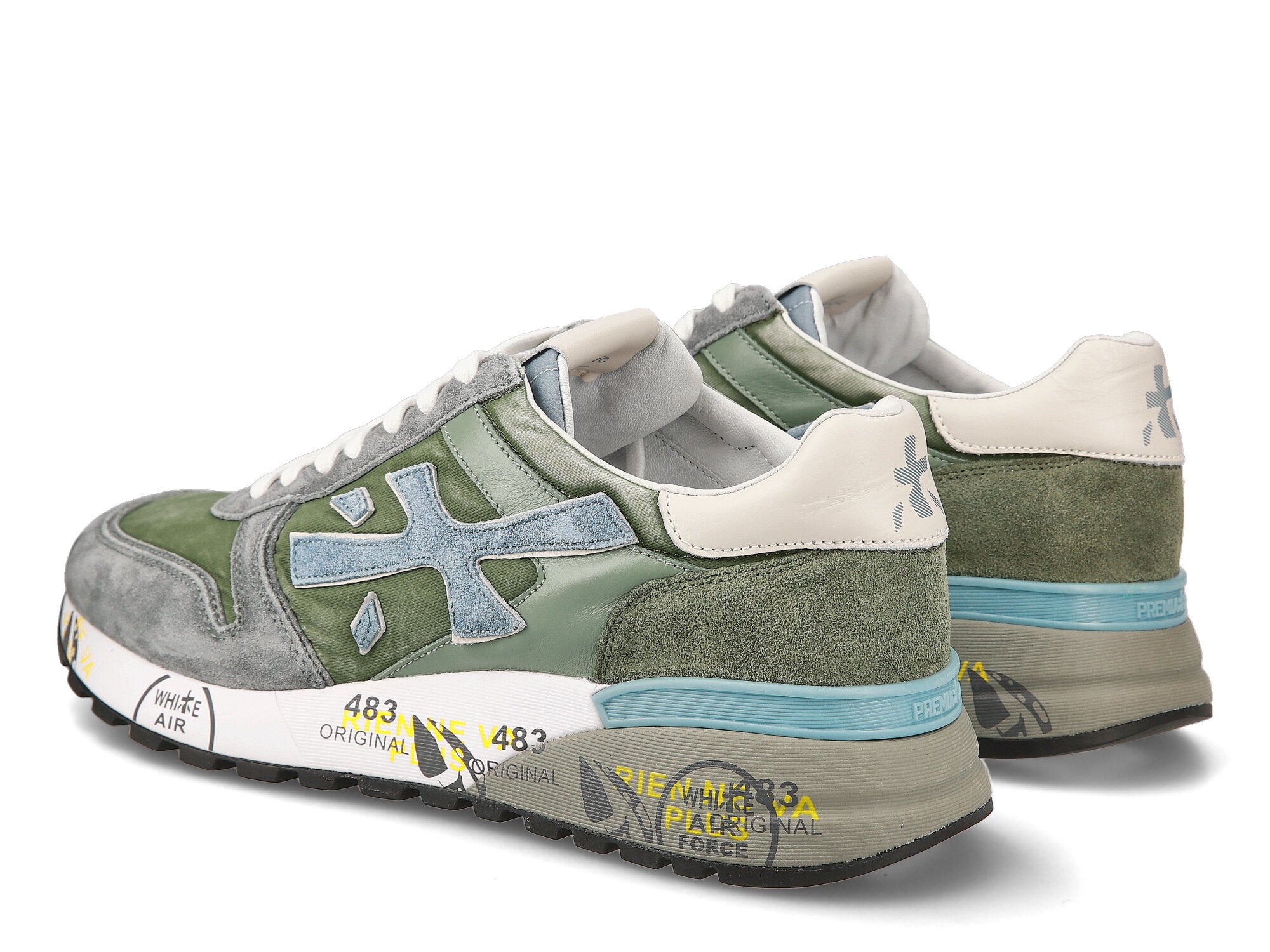 Premiata Sneakers Uomo Mick 6617-Verde Grigio