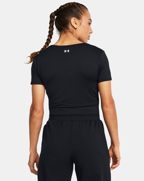 Under Armour Maglia Donna Crop Motion Crossover-Black